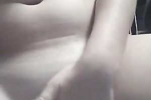 Exquisite non-professional large boobies flashed on web camera closeup