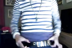 This flat chested fan of Hip Hop loves being stripped