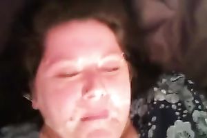 Awesome wild sex with dirty brunette hair white big beautiful woman slutwife