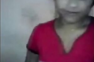 Indian college sweetheart shows me off her taut zeppelins and muff