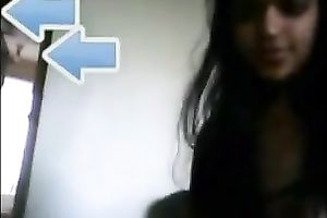 Spoiled Indian legal age teenager hottie with worthwhile body shape undresses for web camera