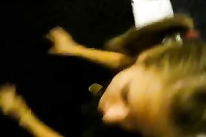 Pigtailed hussy Amber knows how to give outstanding oral-service