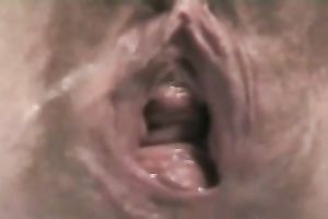 Enjoy watching my gaped and squirting love tunnel