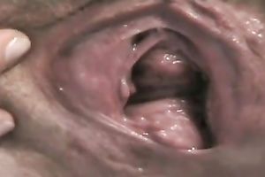 Enjoy watching my gaped and squirting love tunnel