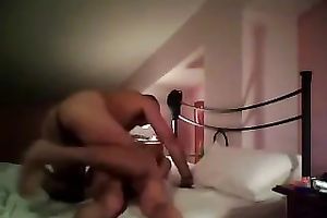 Buff boyfriend pounding my latin babe sexy a-hole in the hotel room