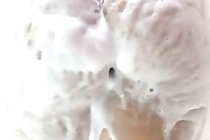 Incredible swarthy milf with large saggy bazookas in my bathtub