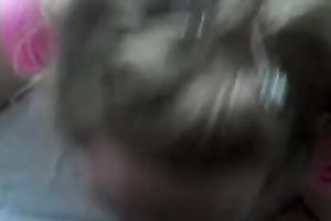 My blond GF shows her love tunnel and lets me finger it