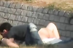 These 2 appeared to be to be obsessed with having a wild sex outdoors