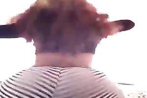 Deliciously enchanting GF just can't live without shaking her overweight butt on camera