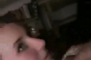 Sexy and lewd blond slut sucks my prick like there is no the next day