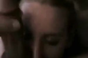 Sexy and lewd blond slut sucks my prick like there is no the next day