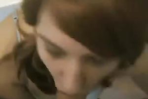 Amateur glamorous redhead girlfriend acquires creamy large facial