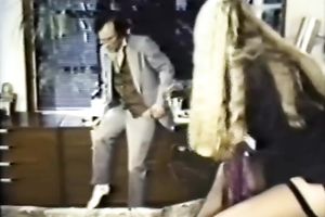 Horny golden-haired mother I'd like to fuck in hot underware sucks and rides her man's jock