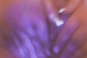Fat white dilettante slut on web camera licks her teats