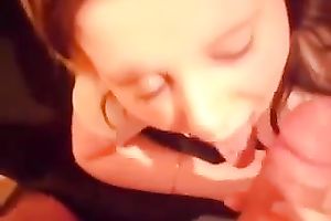 My helpful fuckbuddy sucks my ramrod devotedly in POV movie