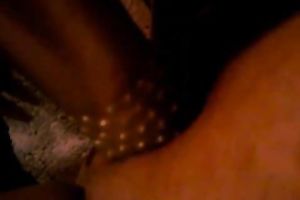 Fucking myself with a 2 headed sextoy closeup