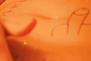 I jism on her love tunnel and that babe keeps rubbing her love button