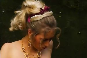 Two Hungarian ladies arse screwed hard in the boat in FFM three-some