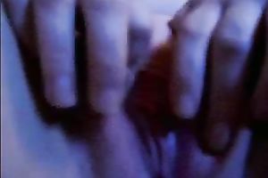 I feel comfortable rubbing my shaved pussy for my online viewers