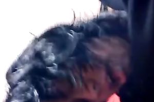 Busty brunette hair latin chick girlfriend gives me oral pleasure and teases me with her gazoo