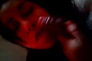 Busty brunette hair latin chick girlfriend gives me oral pleasure and teases me with her gazoo