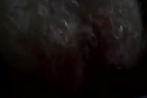 Hairy white BBW milf twat drilled in missionary style