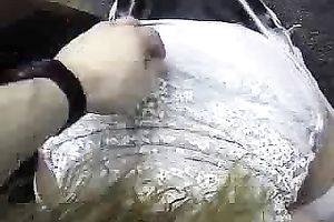 Amateur blond hottie sucks my prick and welcomes it in her butt