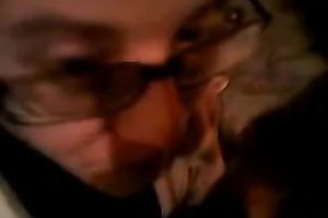 Cock craving nerdy coed is back doing what that babe does most excellent