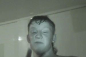 Amateur playgirl goes down on her boyfriend in the washroom