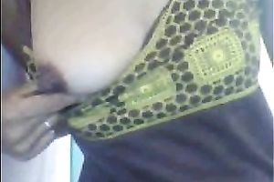 Super lascivious cam model shows her small melons each chance she receives