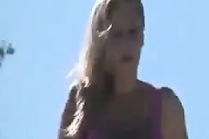 My girlfriend shows off her giant tits each chance this babe receives