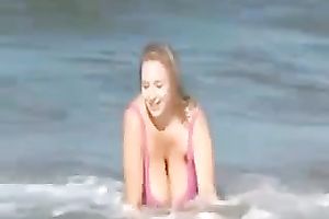 My girlfriend shows off her giant tits each chance this babe receives