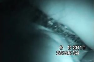 Nice view of wife's delightful creamy wet crack on night webcam movie