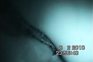 Nice view of wife's delightful creamy wet crack on night webcam movie