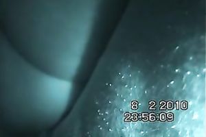 Nice view of wife's delightful creamy wet crack on night webcam movie