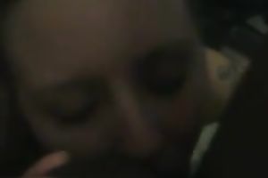 She sucks my dark shlong like insane paying particular attention to my balls