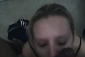 She sucks my dark shlong like insane paying particular attention to my balls