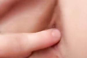 Amateur wench groans with joy whilst riding a weenie in POV video