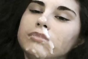 My astonishing sex with excited brunette hair white wife who loves facials