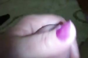 My paramour gives me a hand and welcomes my prick in her chocolate hole