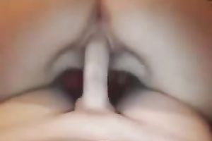 Classy hottie with tattoos disrobes for me and copulates me on top