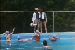 Two frisky lesbos caress every other in a shower