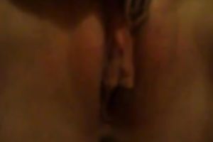 Plump and bulky white British cheating wife playing with her toys