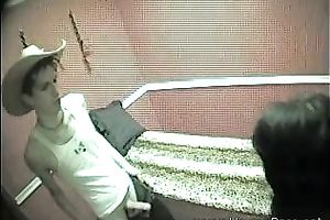 Petite brunette hair whore shows her blowjob skills to a nerdy fellow