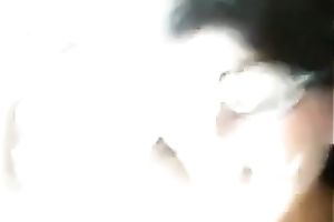 My four eyed girlfriend can't live without using a goo facial mask