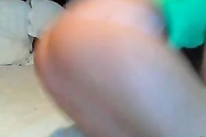 Superb goddess with divine gazoo is finger fucking her arsehole