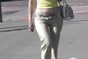 Sexy Russian sweetie pees a gallon of urinate in her panties