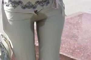 Sexy Russian sweetie pees a gallon of urinate in her panties