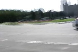 Sexy Russian sweetie pees a gallon of urinate in her panties