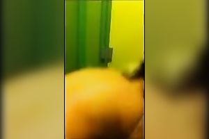 Chubby aged blondie changes her garments in public locker room